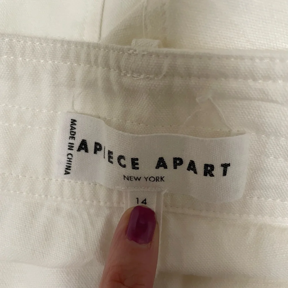 A piece apart chino merida pant in cream - Picture 9 of 10